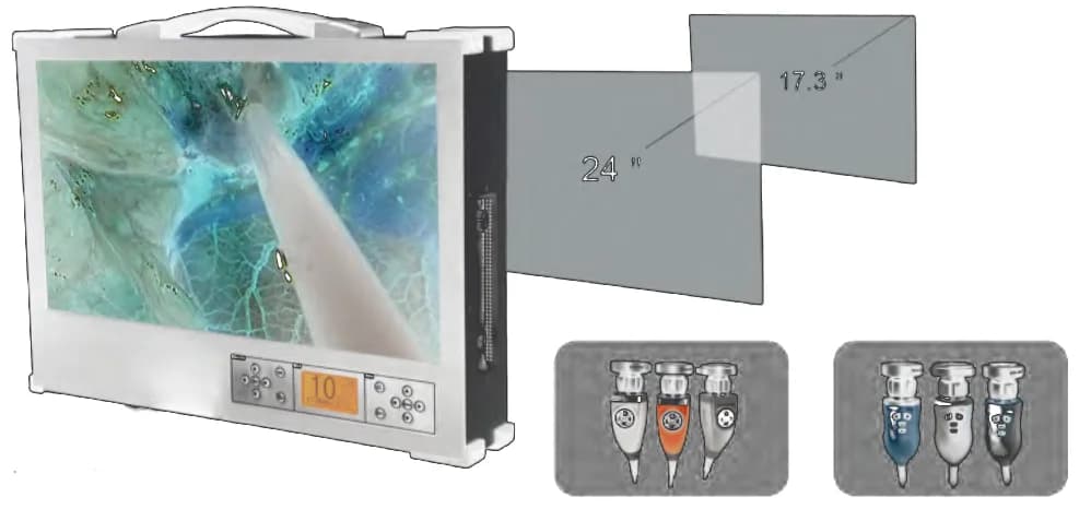 Ko'chma UHD 1300P endoskopik tizim HD-380